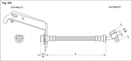 Гальмівний шланг STARLINE HA ST.1137