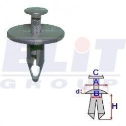 Зажим бампера ELIT C60339