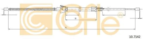 Трос ручника COFLE 10.7142 (фото 1)