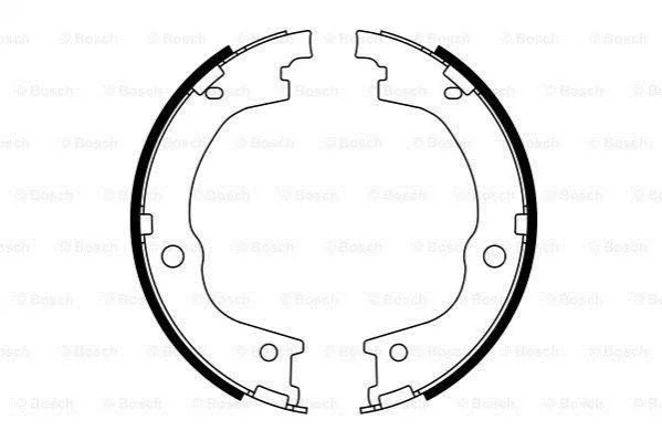 Гальмівні колодки, барабанні BOSCH 0986487780 (фото 1)