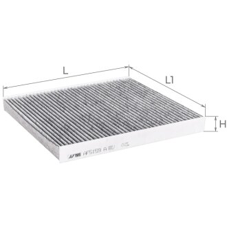Фильтр салона JEEP GRAND CHEROKEE IV 10- угольный ALPHA FILTER AF5159A