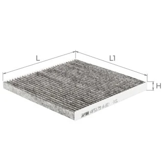Фильтр салона ISUZU D-MAX 02-12 угольный (пр-во) ALPHA FILTER AF5179A