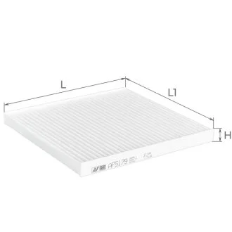 Фильтр салона ISUZU D-MAX 02-12 (пр-во) ALPHA FILTER AF5179