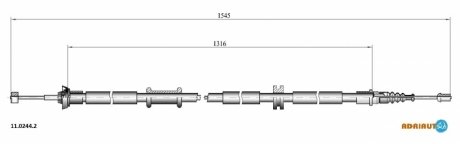 Тросик ADRIAUTO 1102442