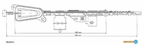 Трос зупиночних гальм ADRIAUTO 2802231