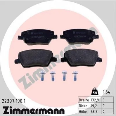 Автозапчасть ZIMMERMANN 223971901 (фото 1)