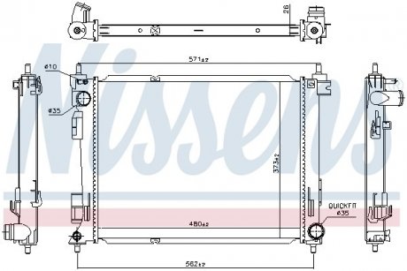 Автозапчасть NISSENS 606734