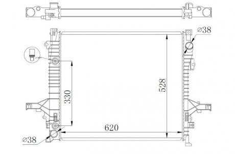 Автозапчастина NRF 550019