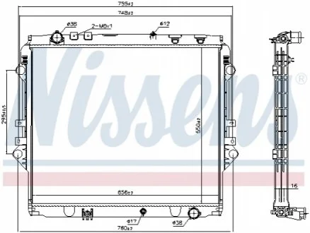 Автозапчасть NISSENS 606069