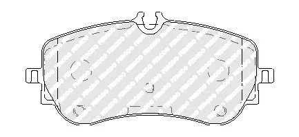 Тормозные колодки FERODO FVR5068