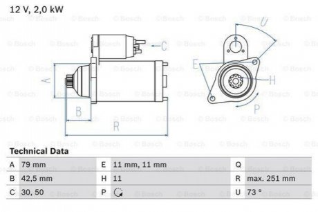 Автозапчастина BOSCH 0986025350