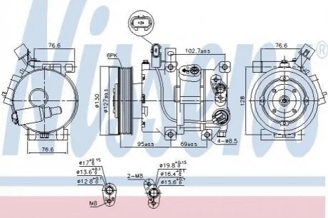 Автозапчасть NISSENS 890425