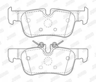 Гальмівні колодки зад. BMW 1 (F40) 19-/i3 (I01) 13-/X1 (F48) 14- (ATE) JURID 573767J