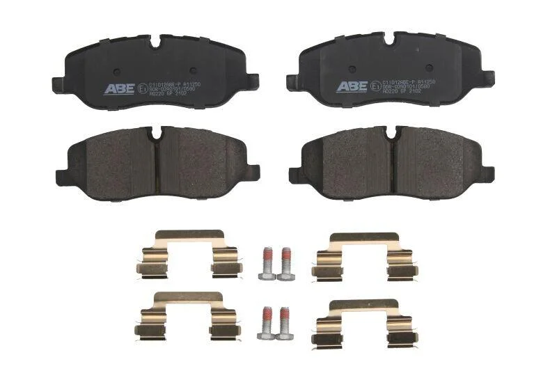 Комплект гальмівних колодок передн, LAND ROVER DISCOVERY III, DISCOVERY IV, RANGE ROVER III, RANGE ROVER SPORT I 2.7D-4.4 03.02-12.18 ABE C1I012ABEP (фото 1)