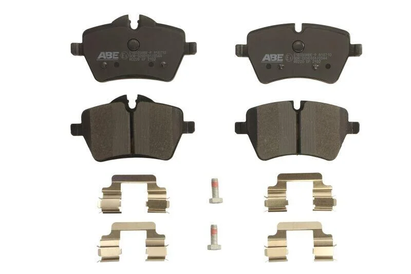 Комплект гальмівних колодок передн, MINI (R50, R53), (R52), (R56), (R57), (R58), (R59), CLUBMAN (R55), COUNTRYMAN (R60), PACEMAN (R61) 1.4D-2.0D 06.01-10.16 ABE C1B033ABEP (фото 1)