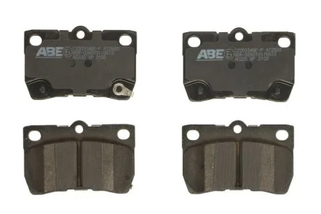 Комплект гальмівних колодок задн, LEXUS GS, IS C, IS II, IS III TOYOTA CALDINA, CROWN, MARK II, MARK X I, MARK X II, OPA 1.8-4.6 08.96- ABE C22033ABEP