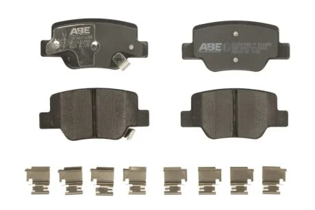 Комплект гальмівних колодок задн, TOYOTA VERSO 1.6-2.2D 04.09-08.18 ABE C22041ABEP