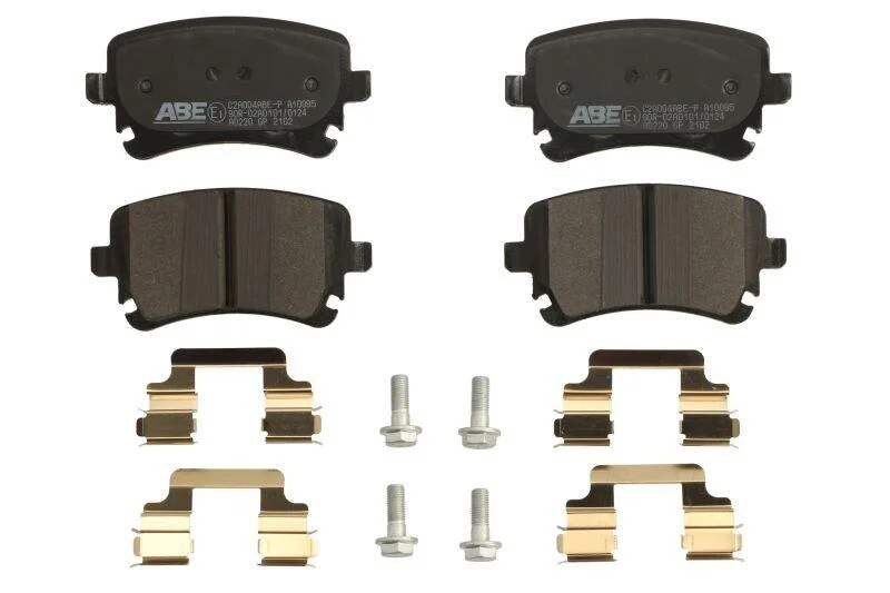 Комплект гальмівних колодок задн, AUDI A3, A4 B6, A4 B7, A6 ALLROAD C6, A6 C5, A6 C6, A8 D3 BENTLEY CONTINENTAL, CONTINENTAL FLYING SPUR VW CALIFORNIA T5 CAMPER 1.8-6.0ALK 05.01-08.24 ABE C2A004ABEP (фото 1)