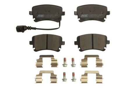 Комплект гальмівних колодок задн, AUDI A4 B6, A4 B7, A4 B8, A6 ALLROAD C6, A6 C5, A6 C6, A8 D3 VW CALIFORNIA T5 CAMPER, CALIFORNIA T6 CAMPER, MULTIVAN T5, MULTIVAN T6 1.9D-Electric 02.97-08.24 ABE C2W023ABEP