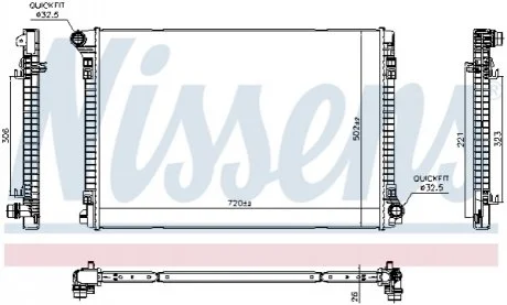 Автозапчасть NISSENS 606704