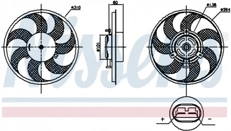 Вентилятор NISSENS 85879