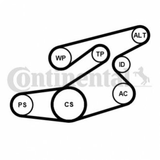 Автозапчасть CONTITECH 6PK1836K1