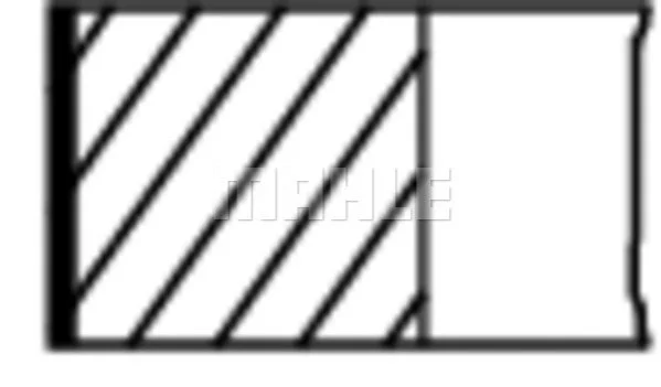 Кільця поршневі MAHLE / KNECHT 011RS101000N0 (фото 1)