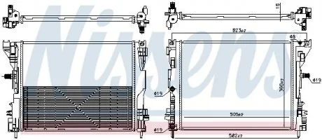 Автозапчасть NISSENS 606746