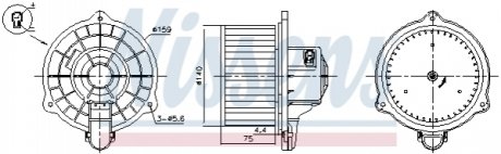 Вентилятор салона NISSENS 87389