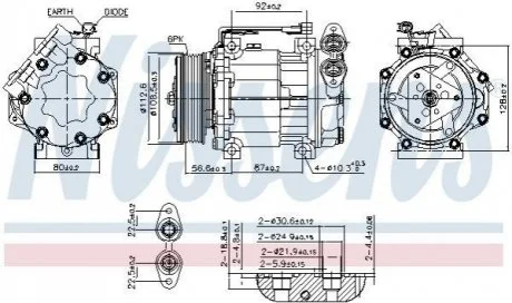 Автозапчасть NISSENS 890584