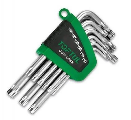К-кт зіркоподібних ключів TORX TOPTUL GSN09SS (фото 1)