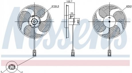 Автозапчасть NISSENS 85947