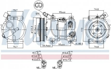 Компресор кондиціонера NISSENS 890652