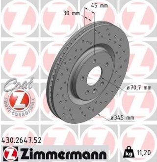 Автозапчастина ZIMMERMANN 430264752