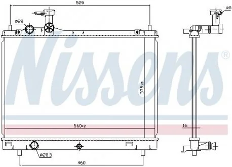 Автозапчасть NISSENS 606700