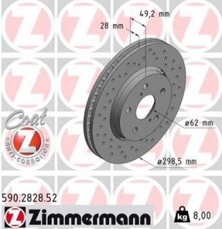 Автозапчастина ZIMMERMANN 590282852