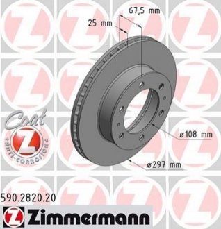 Диск гальмівний ZIMMERMANN 590282020