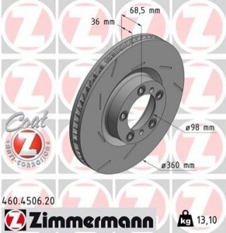 Автозапчасть ZIMMERMANN 460450620