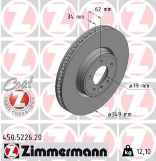 Автозапчасть ZIMMERMANN 450522620