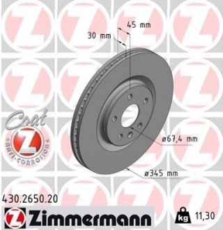 Автозапчастина ZIMMERMANN 430265020