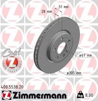 Автозапчасть ZIMMERMANN 400553820