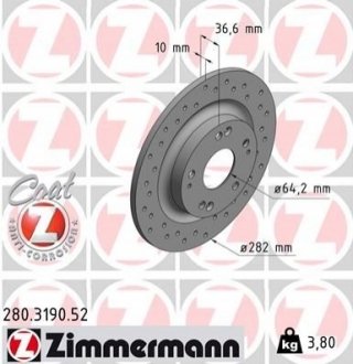 Автозапчасть ZIMMERMANN 280319052