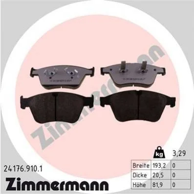 Автозапчасть ZIMMERMANN 241769101 (фото 1)