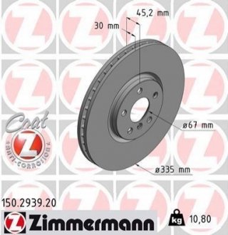 Автозапчастина ZIMMERMANN 150293920