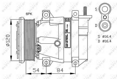 Автозапчасть NRF 32484G