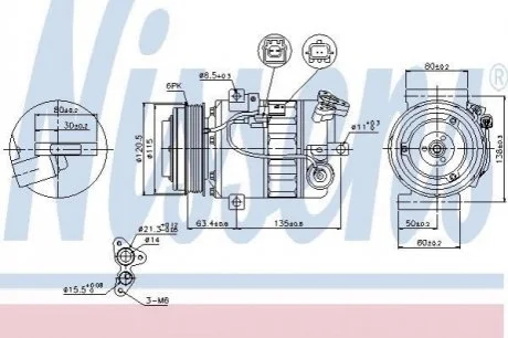 Компресор кондиціонера First Fit NISSENS 89394