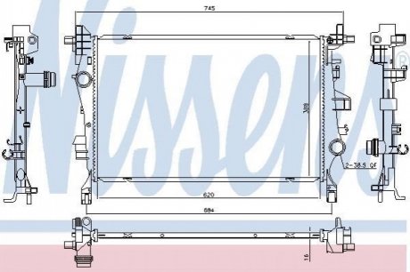 Автозапчасть NISSENS 606447