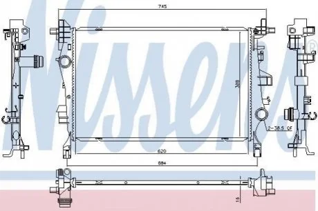 Автозапчасть NISSENS 606447