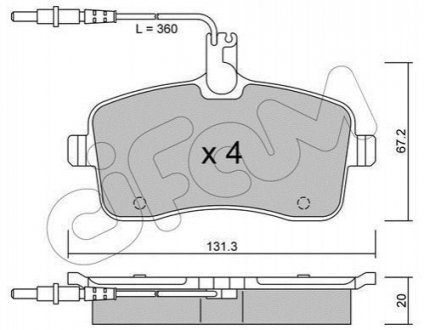 Автозапчасть CIFAM 8226000