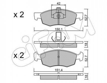 Автозапчасть CIFAM 8222742